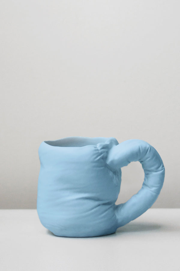 "Stuffed" - Mug in Matte Blue