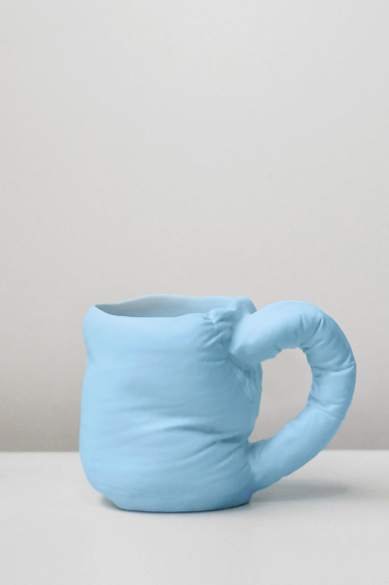 "Stuffed" - Mug in Matte Blue