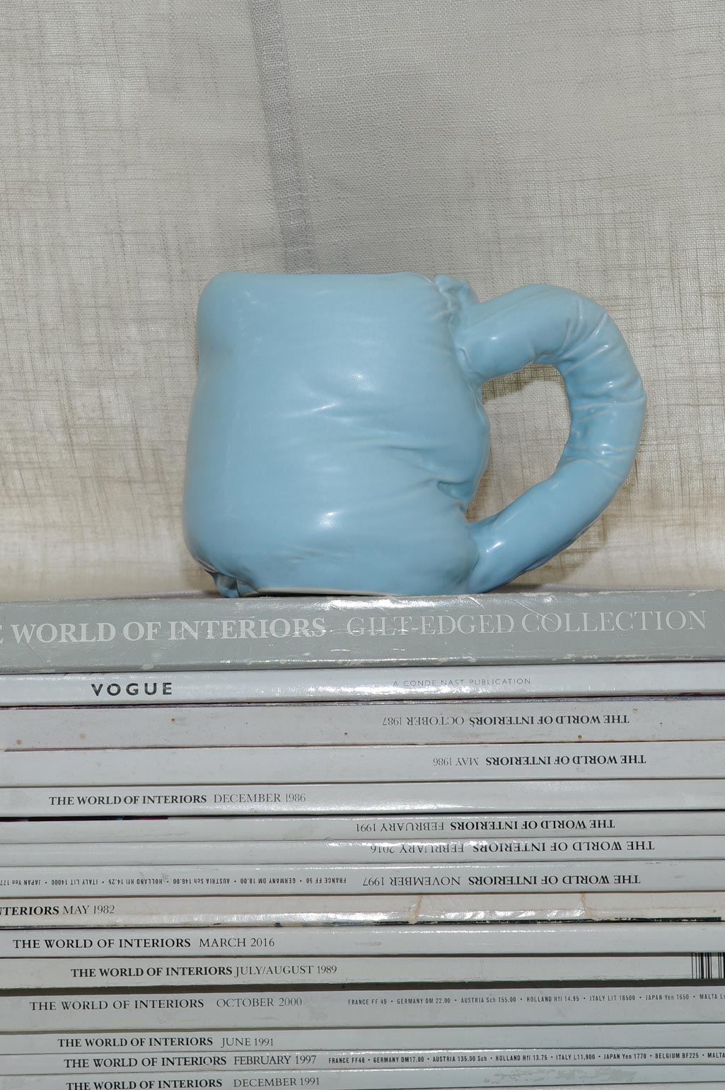 "Stuffed" - Mug in Matte Blue | Completedworks by Completedworks