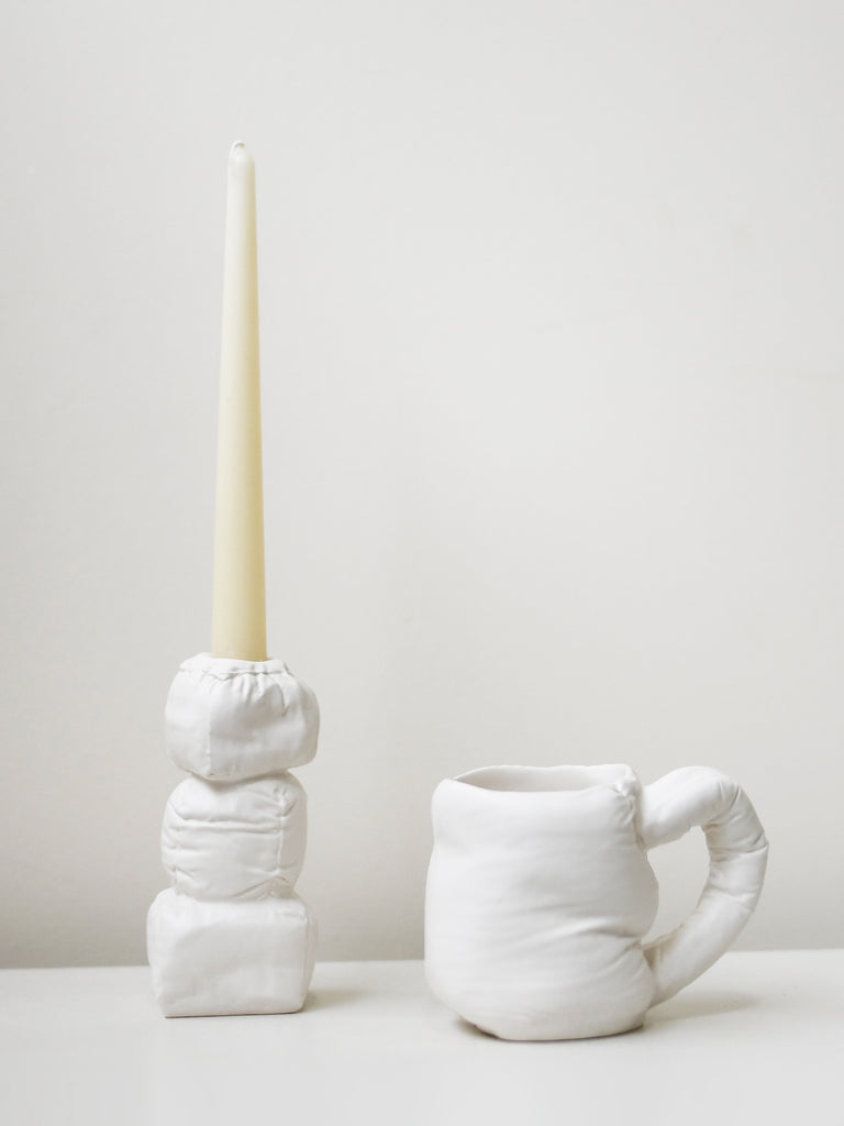 « Rembourrée » – Mug bleu mat