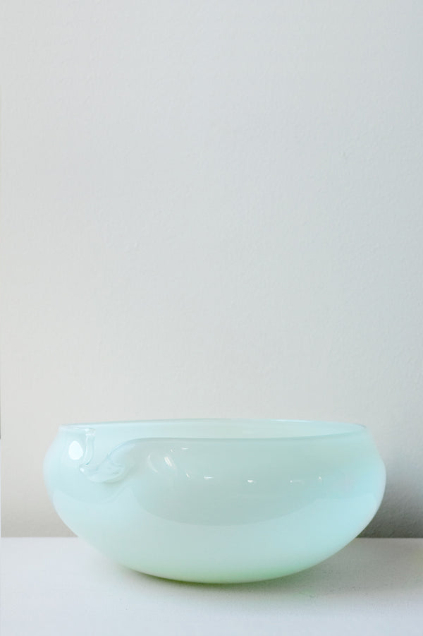 B136 - Saladier en verre recyclé vert menthe