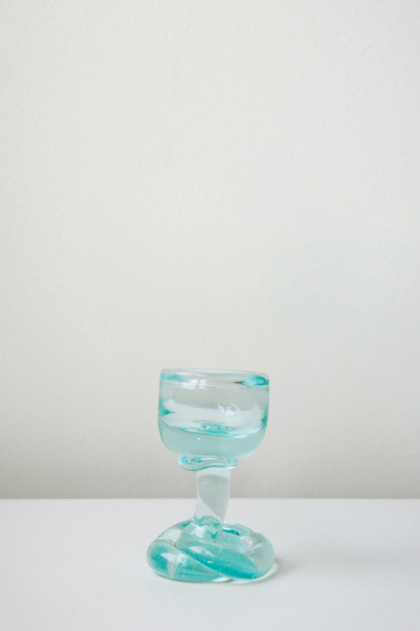 B144 - Coquetier en verre recyclé transparent