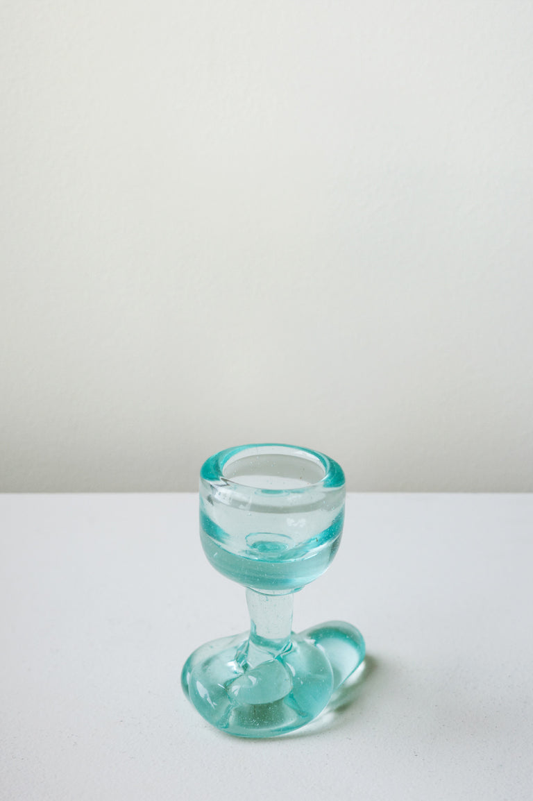 B144 - Recycled Glass Egg Cup in Clear