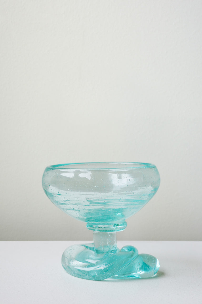 B145 - Recycled Glass Ice Cream Bowl in Clear