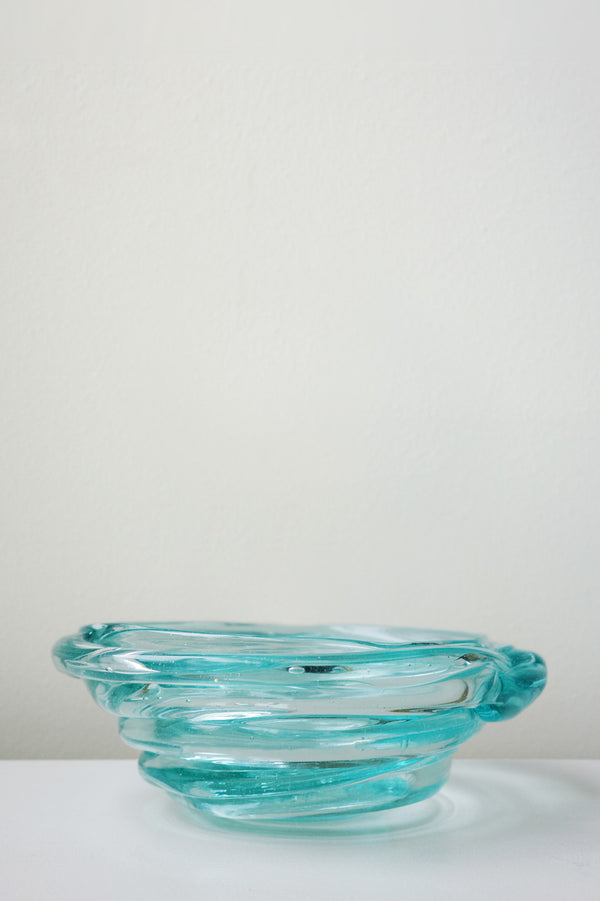 B149 - Vase moyen en verre recyclé transparent