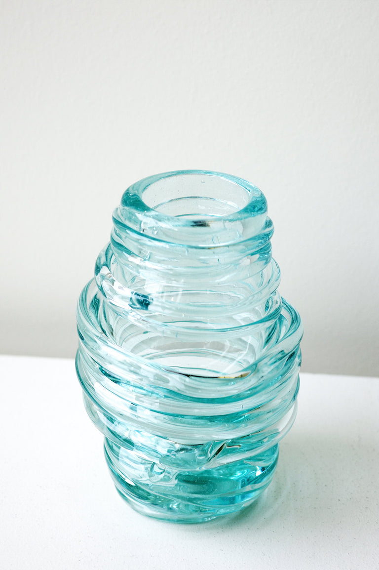 Silo - Recycled Glass Medium Vase in Clear