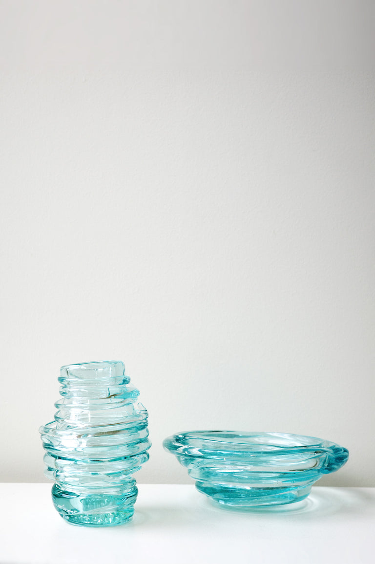 B149 - Recycled Glass Medium Vase in Clear