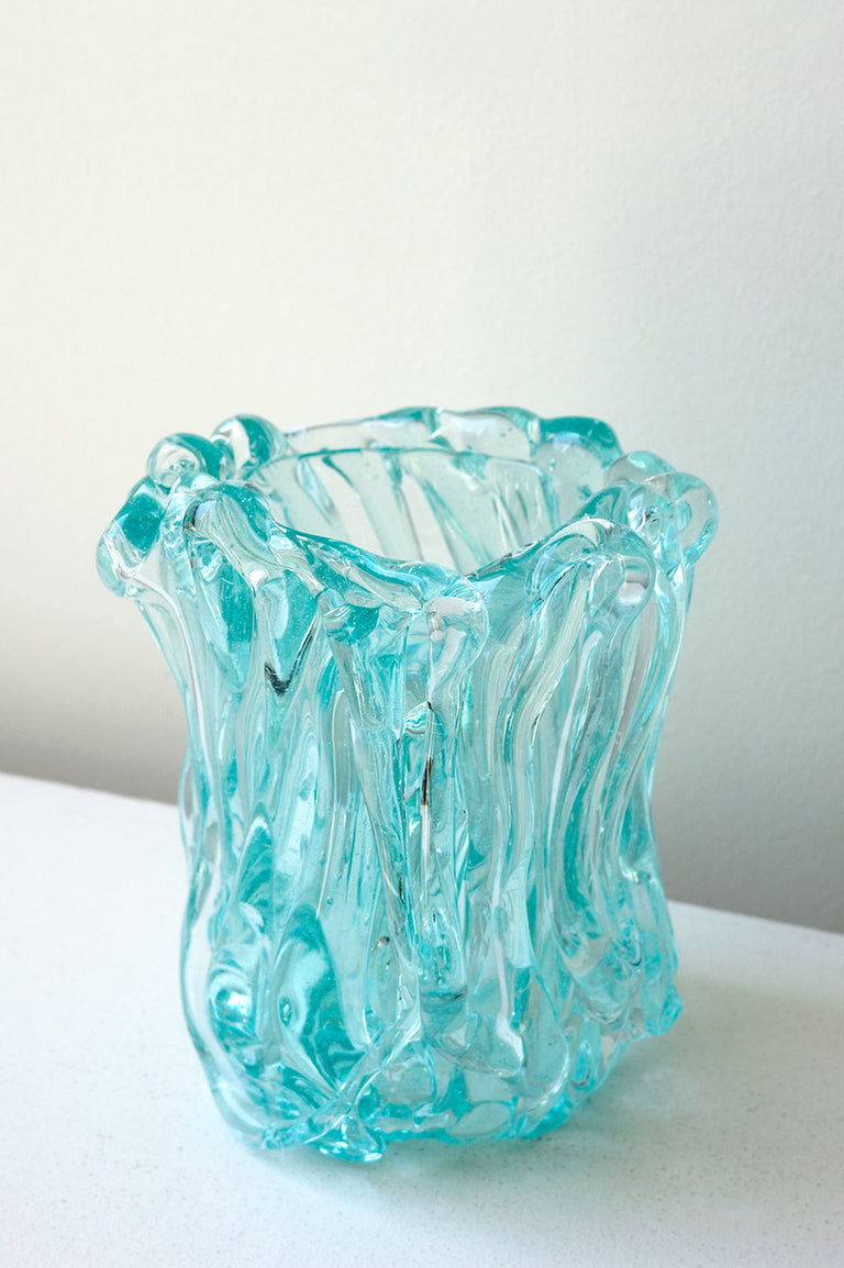 B157 - Recycled Glass Medium Vase in Clear
