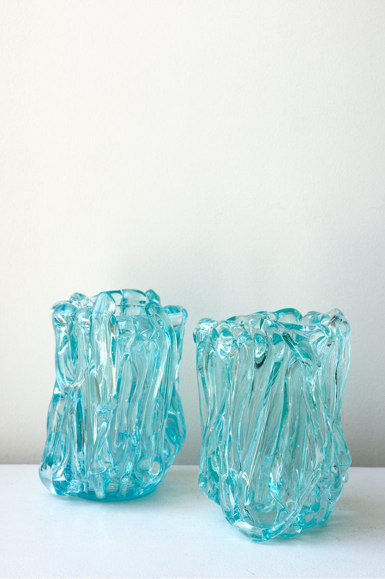 B157 - Recycled Glass Medium Vase in Clear