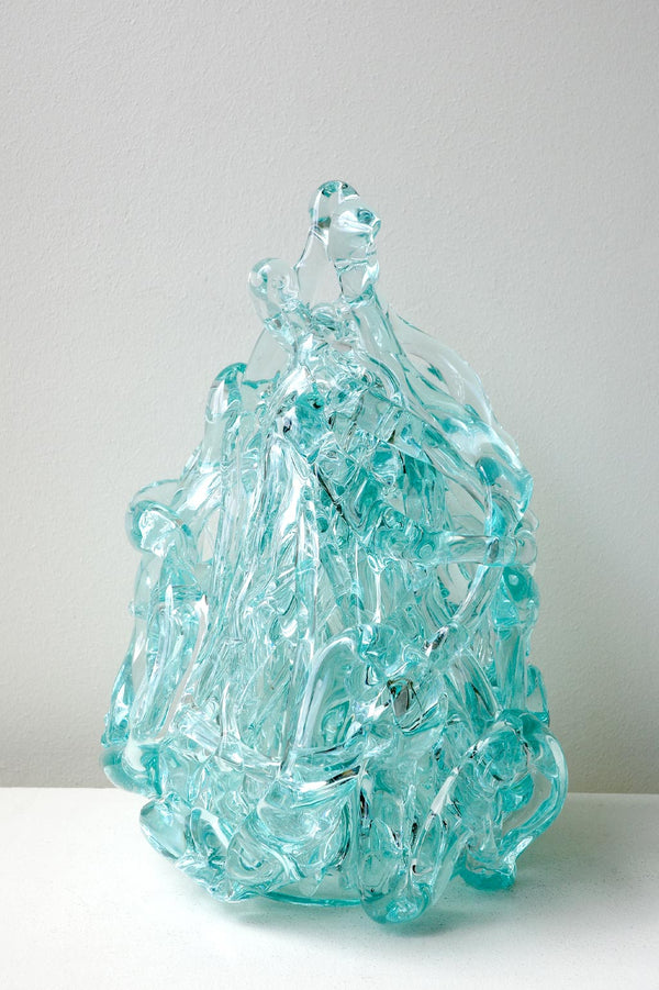 B161 - Objet en verre recyclé transparent