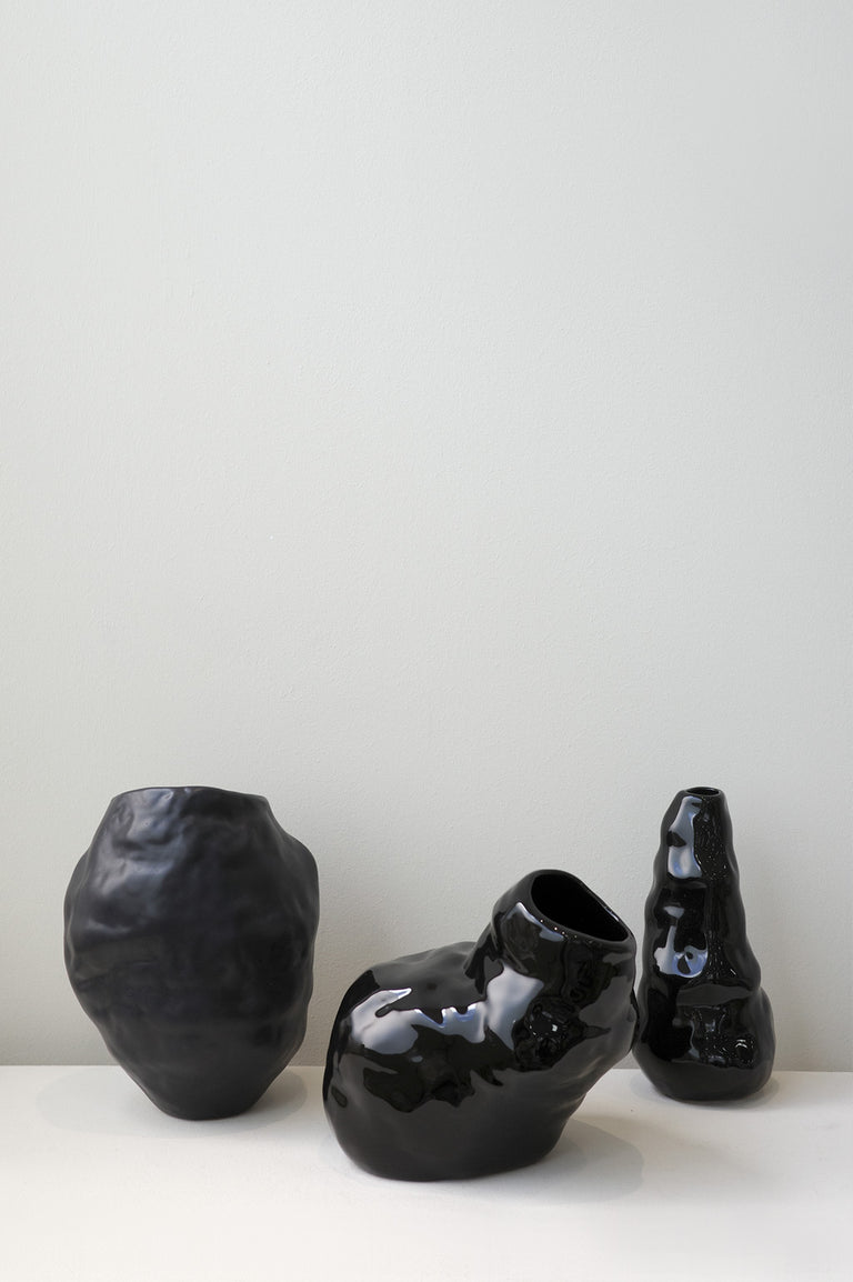 The Rise and Decline of Patriarchal Systems - Medium Vessel in Gloss Black