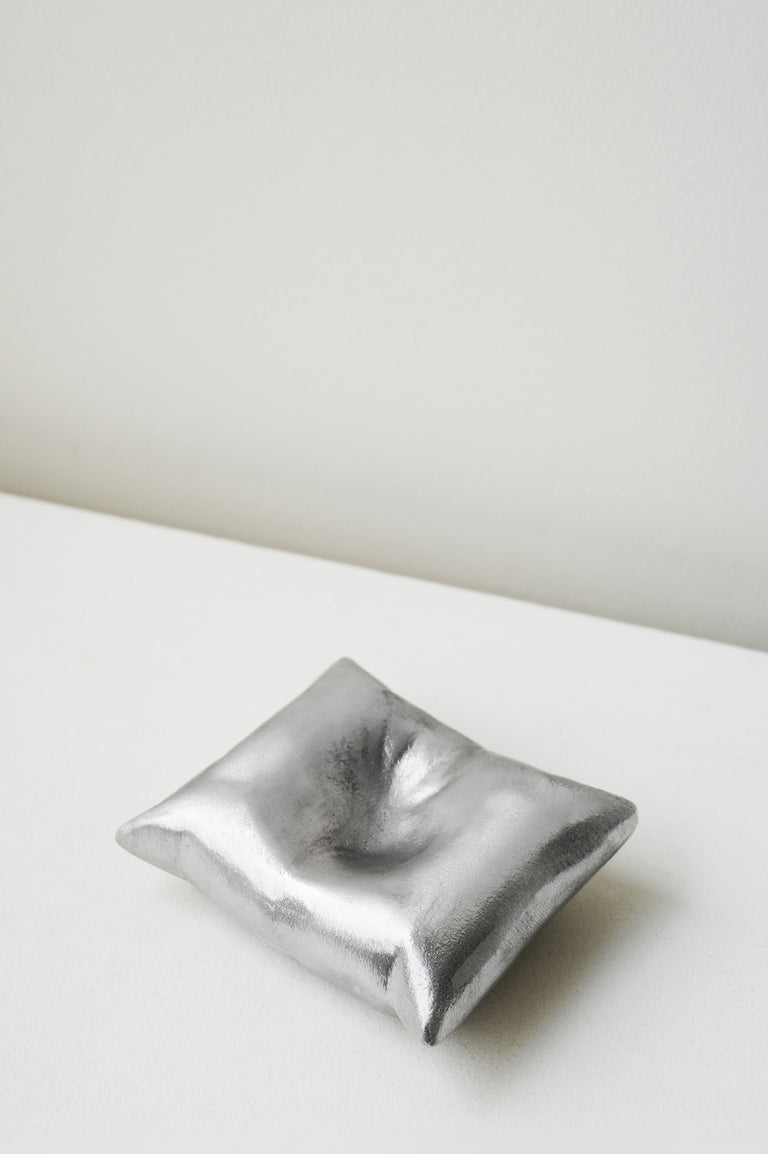 Bumped - Aluminium Cushion in Silver