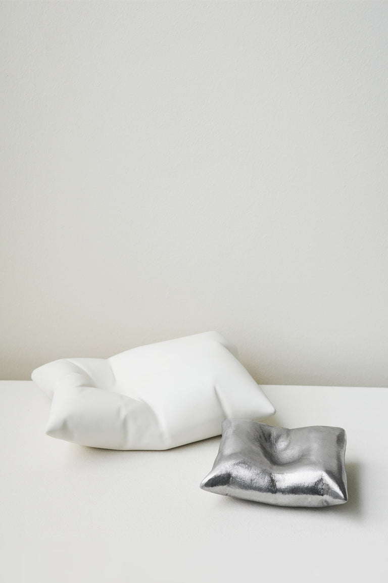 Bumped - Aluminium Cushion in Silver