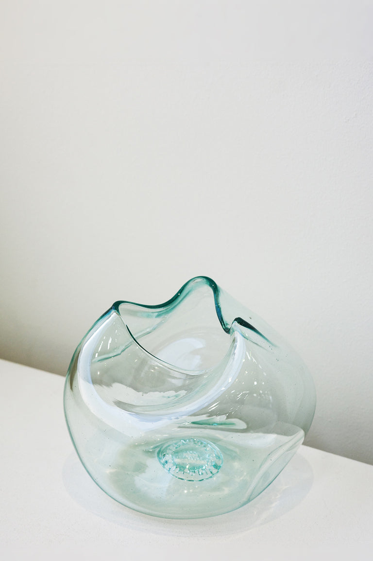 The Bubble to End all Bubbles - Recycled Glass Vase in Clear