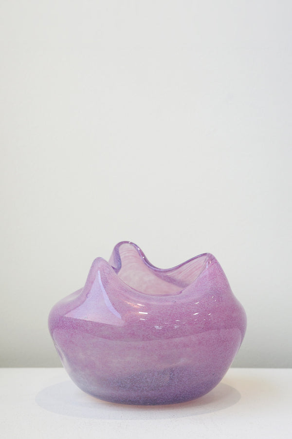 La bulle de toutes les bulles - Vase en verre recyclé rose