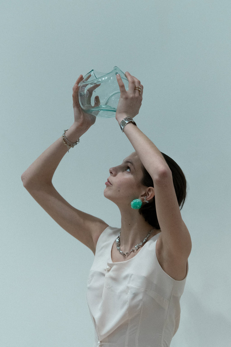 La bulle de toutes les bulles - Vase en verre recyclé transparent