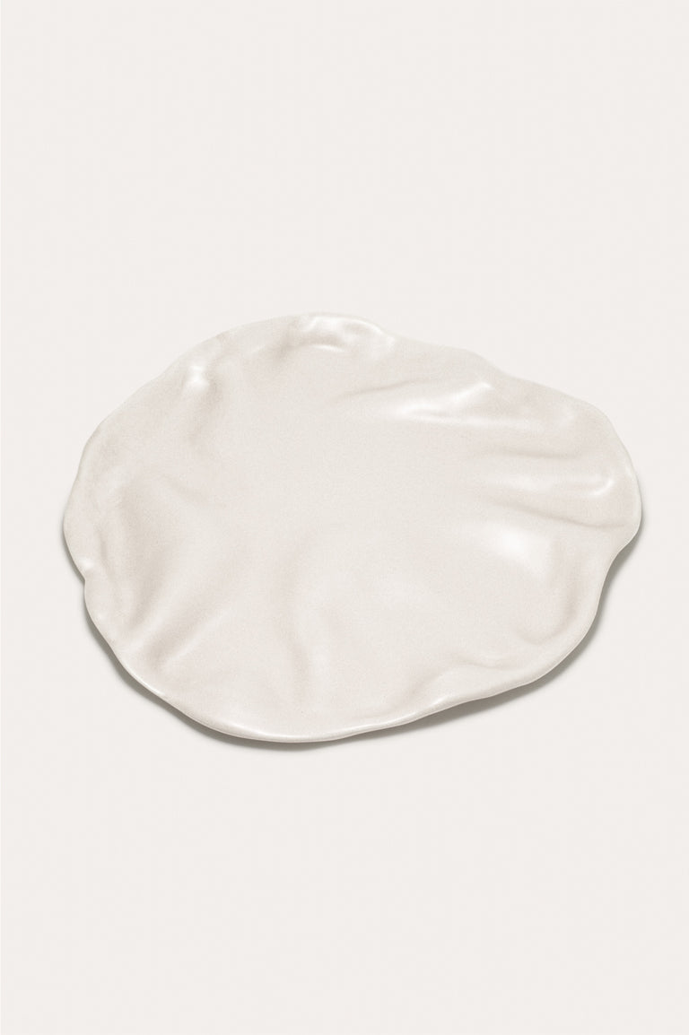 L'assiette parfaite pour dérouter un beau-parent - Grande assiette en blanc mat