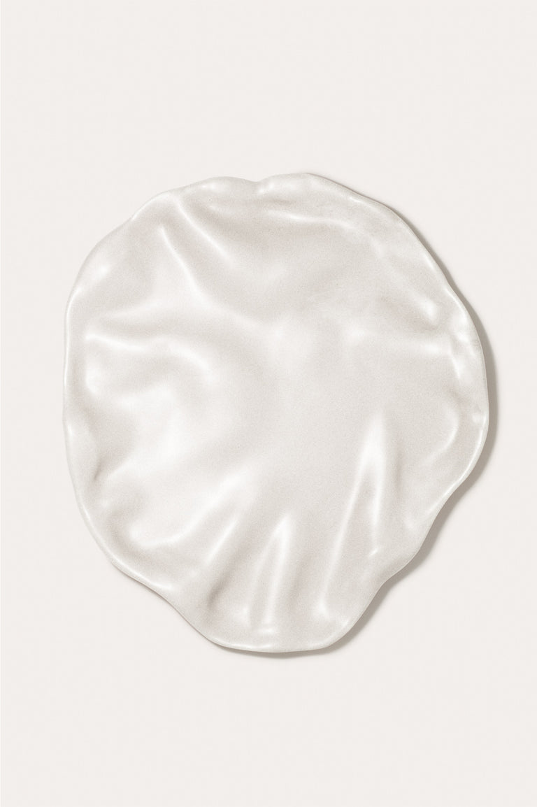 L'assiette parfaite pour dérouter un beau-parent - Grande assiette en blanc mat