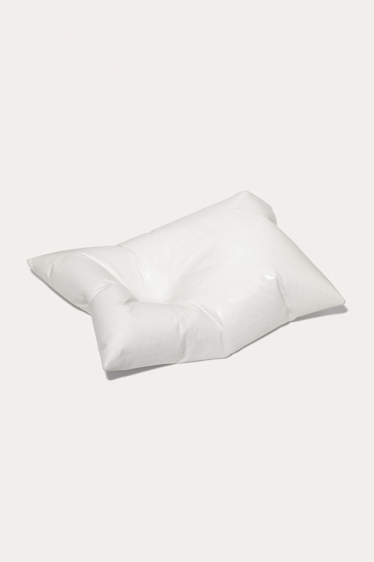 B91 - Coussin en céramique blanc mat