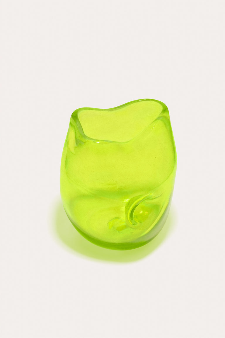 Thaw - Recycled Glass Tumbler in Acid Green