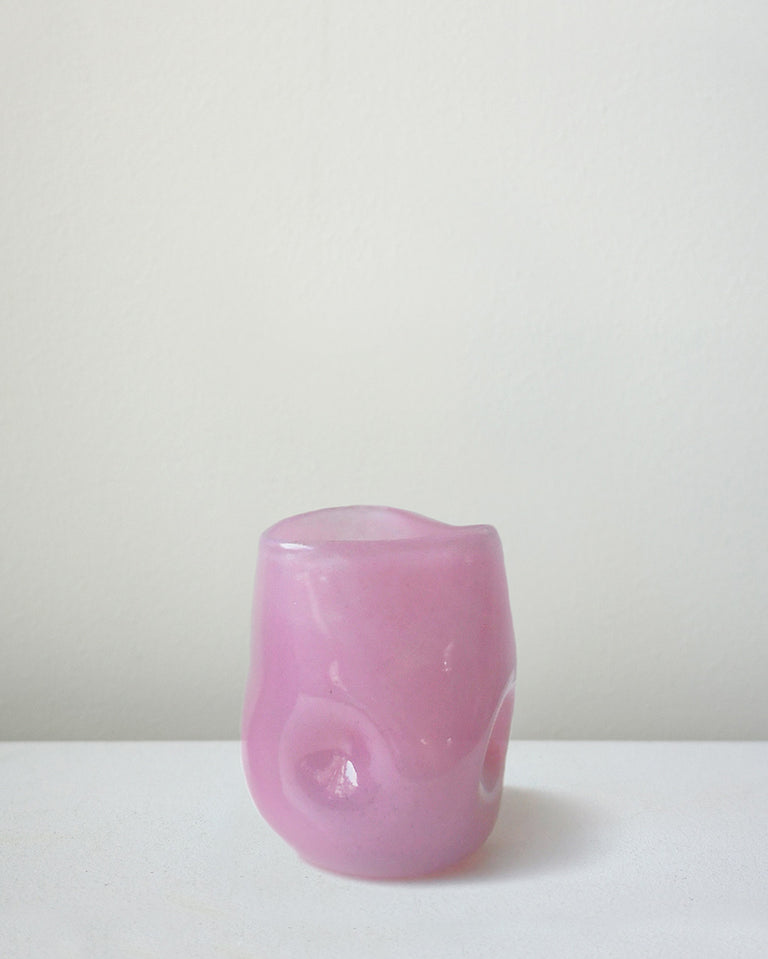 Thaw - Verre en verre recyclé rose