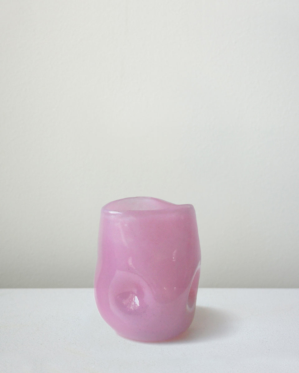 Thaw - Verre en verre recyclé rose