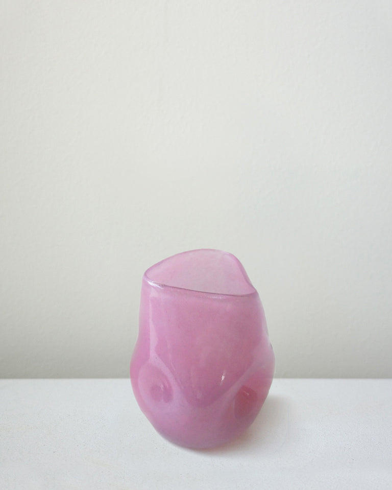 Thaw - Verre en verre recyclé rose