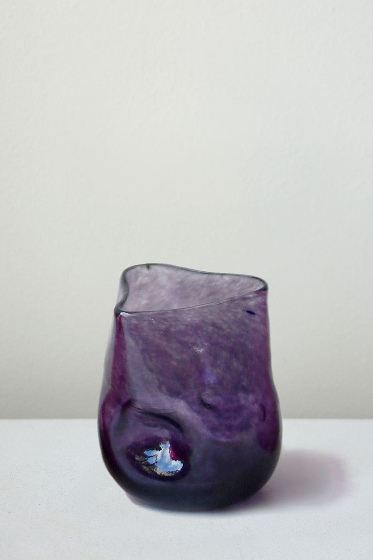 Thaw - Set of 4 Recycled Glass Tumbler in Red Magenta Purple Pink