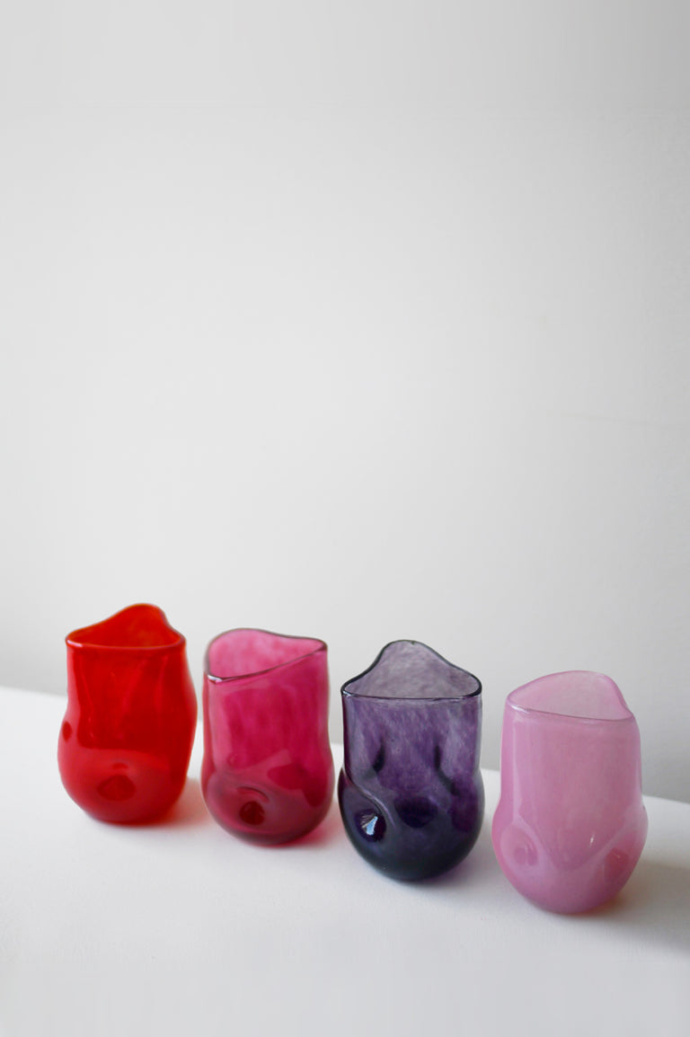 Thaw - Recycled Tall Glass in Pink