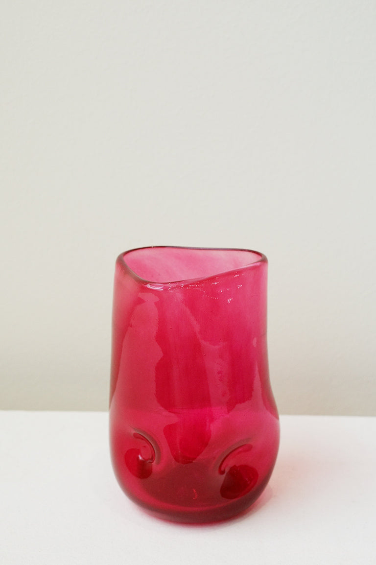 Thaw - Recycled Tall Glass in Magenta