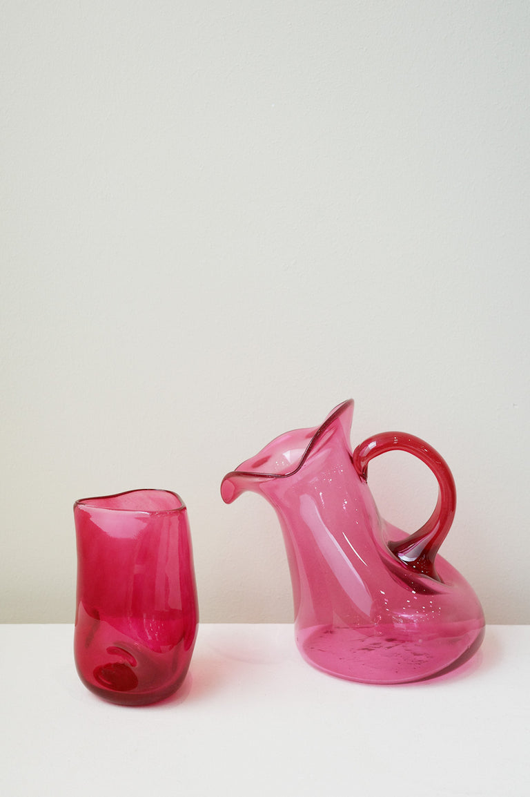 Thaw - Recycled Tall Glass in Red