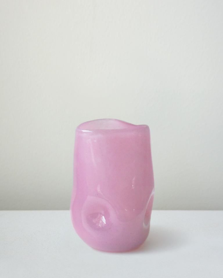 Thaw - Grand verre recyclé rose