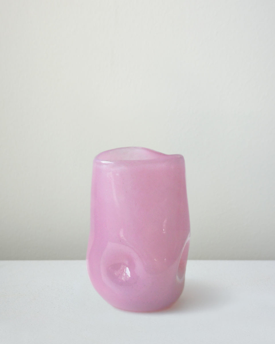 Thaw - Grand verre recyclé rose