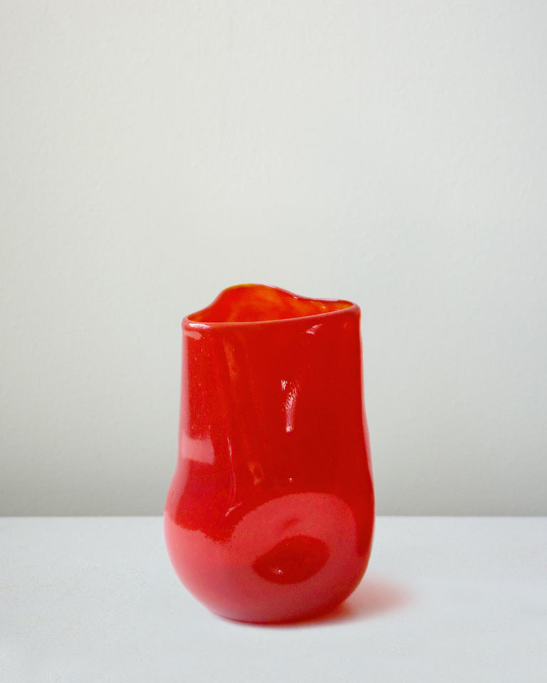 Thaw - Grand verre recyclé rouge