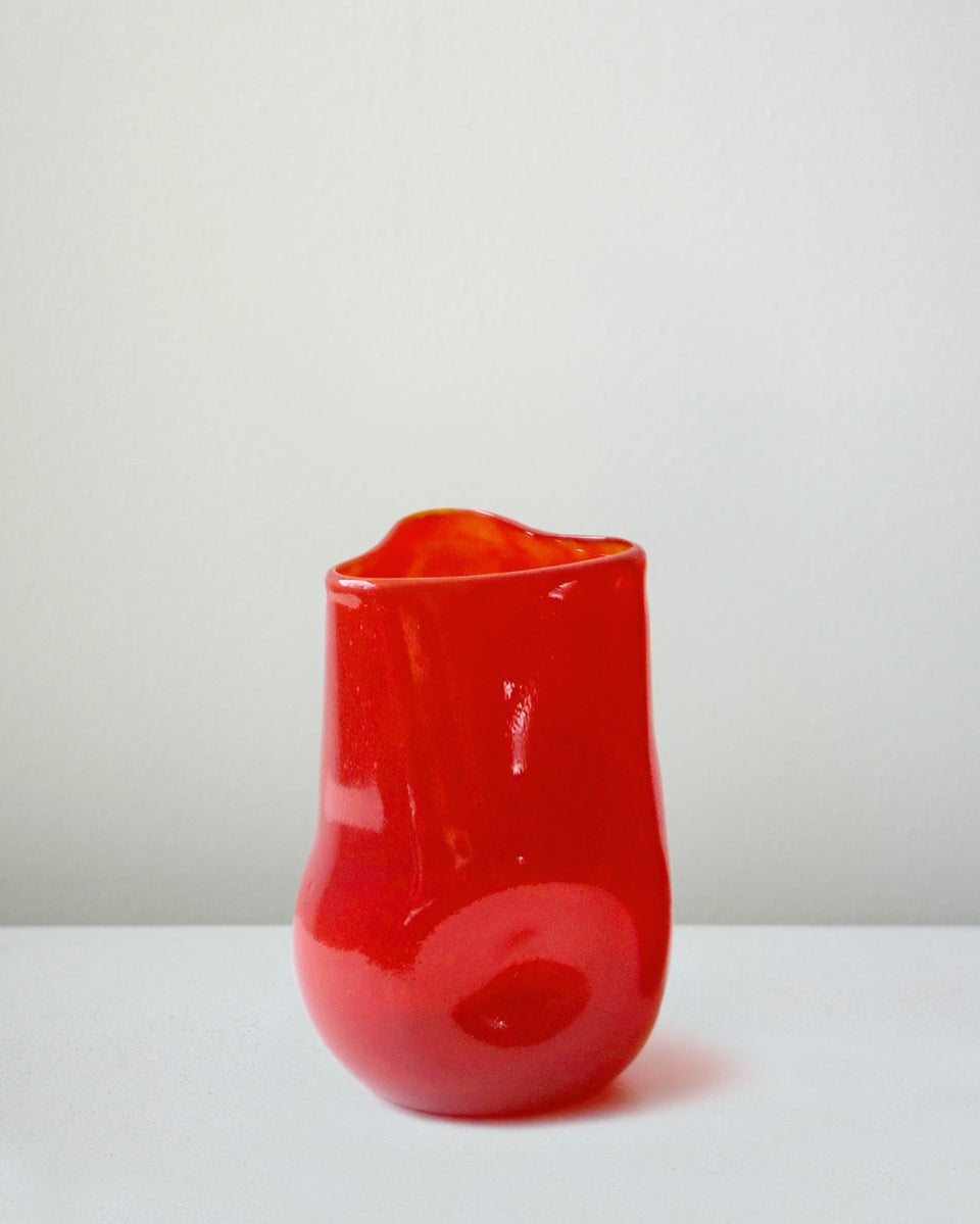 Thaw - Grand verre recyclé rouge