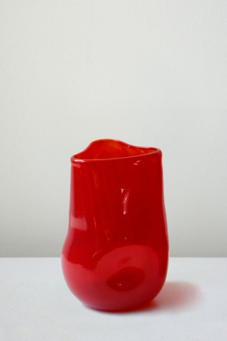 Thaw - Recycled Tall Glass in Red