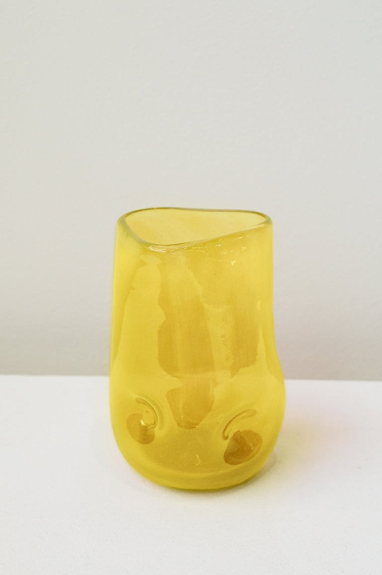 B99 - Recycled Tall Glass in Acid Yellow