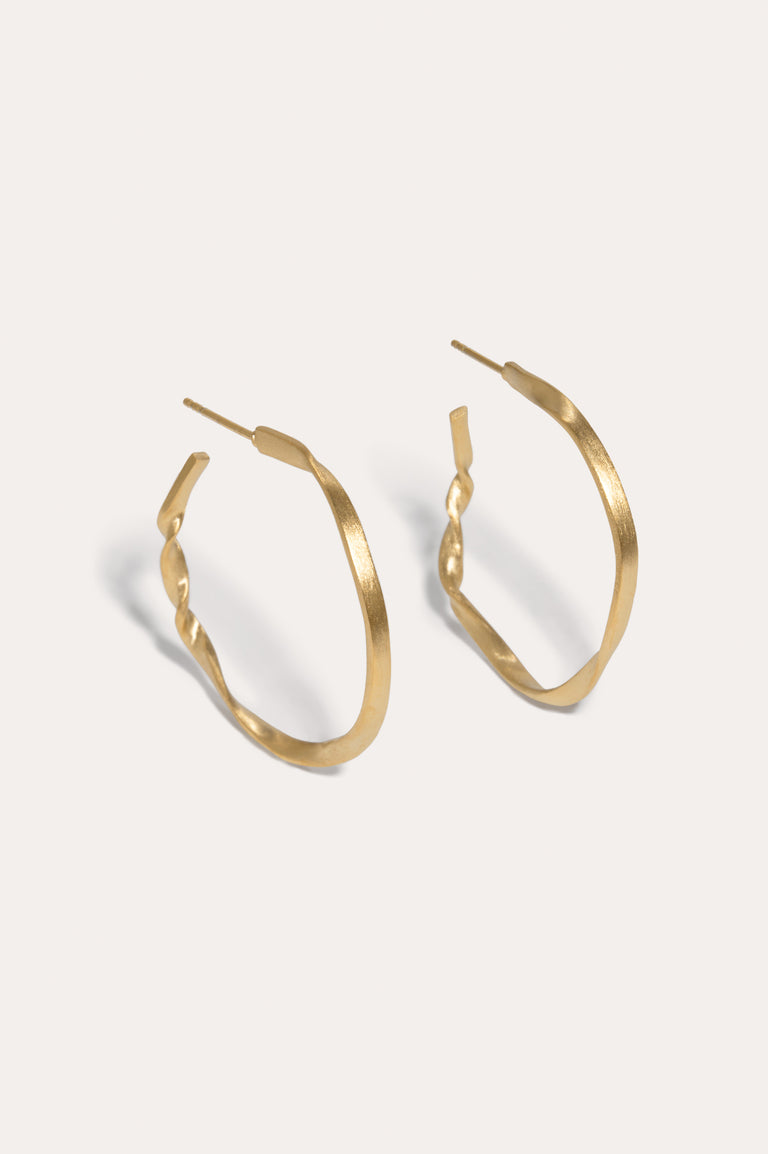 La chose la plus tendre - Boucles d'oreilles en vermeil d'or recyclé