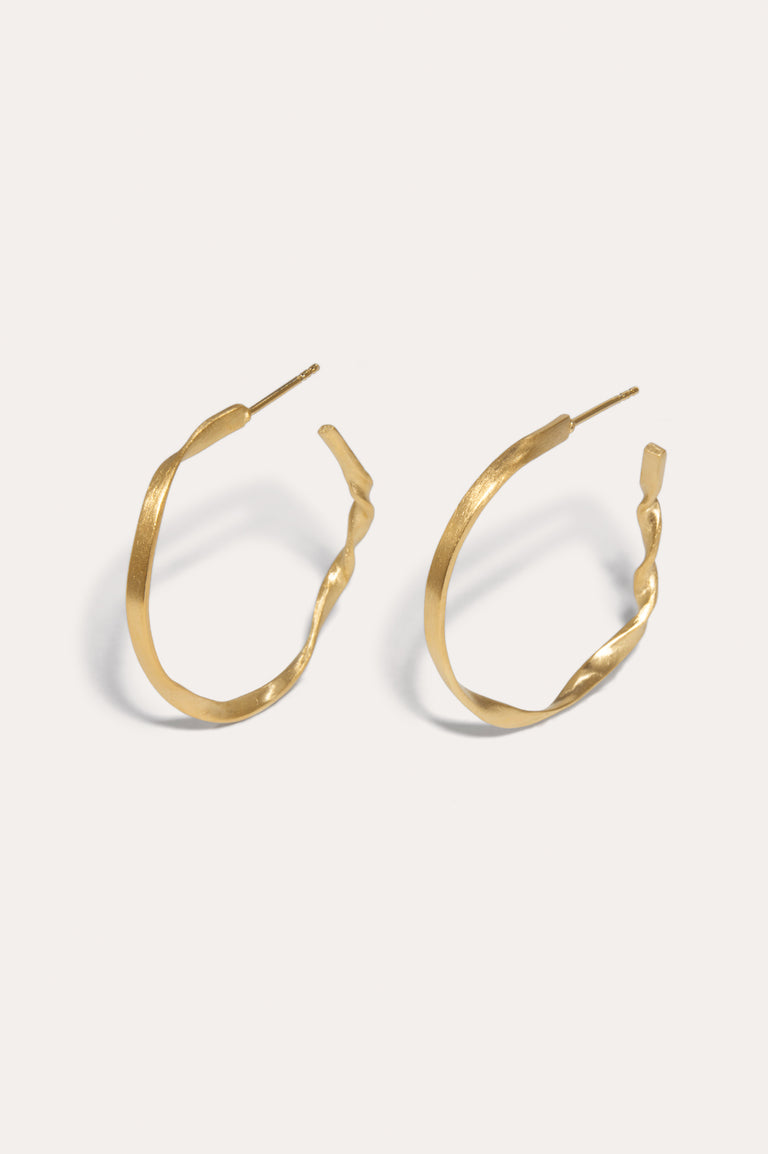 La chose la plus tendre - Boucles d'oreilles en vermeil d'or recyclé
