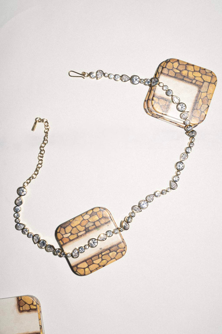 A Few Good Anti‐Heroes - Cubic Zirconia and Gold Vermeil Necklace