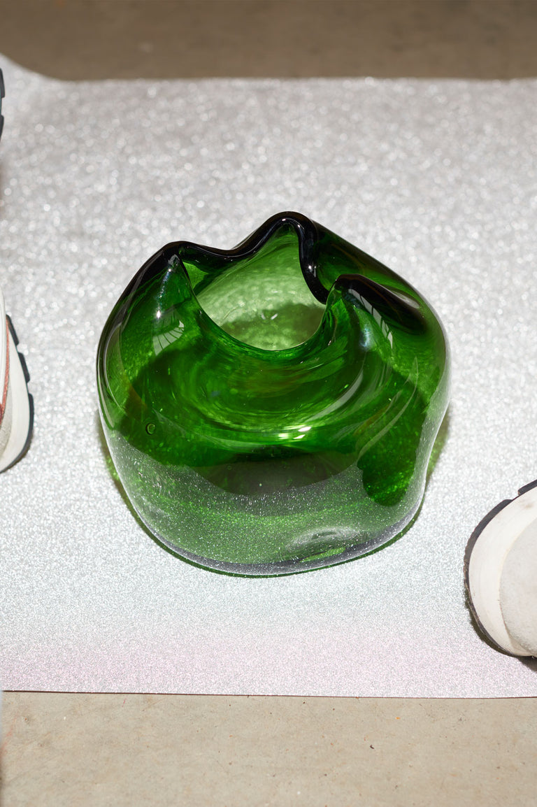 La bulle de toutes les bulles - Vase en verre recyclé vert