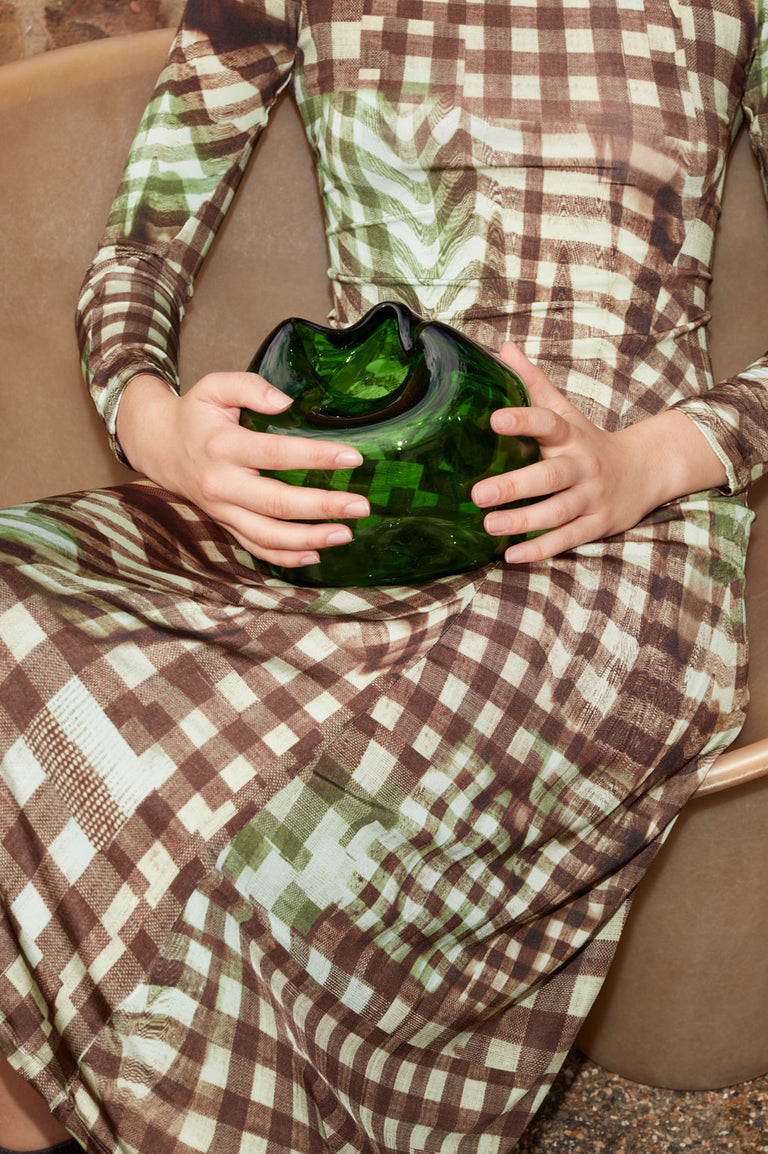 La bulle de toutes les bulles - Vase en verre recyclé vert
