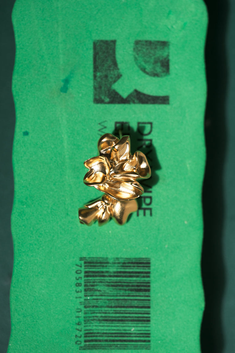 Oversized Splotch - Recycled Gold Vermeil Earrings