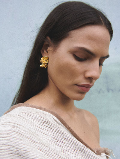 Universal Code - Pearl and Gold Vermeil Earrings | Completedworks