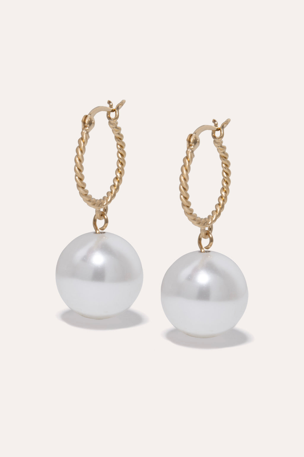 Granny Smith Shell Pearl Recycled Vermeil Earrings