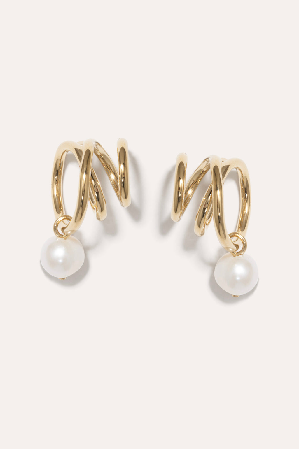 Flow Pearl Vermeil Earrings