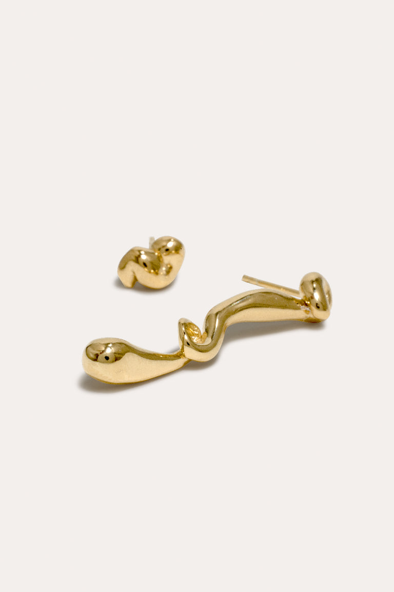 Trèfle - Boucles d'oreilles en vermeil