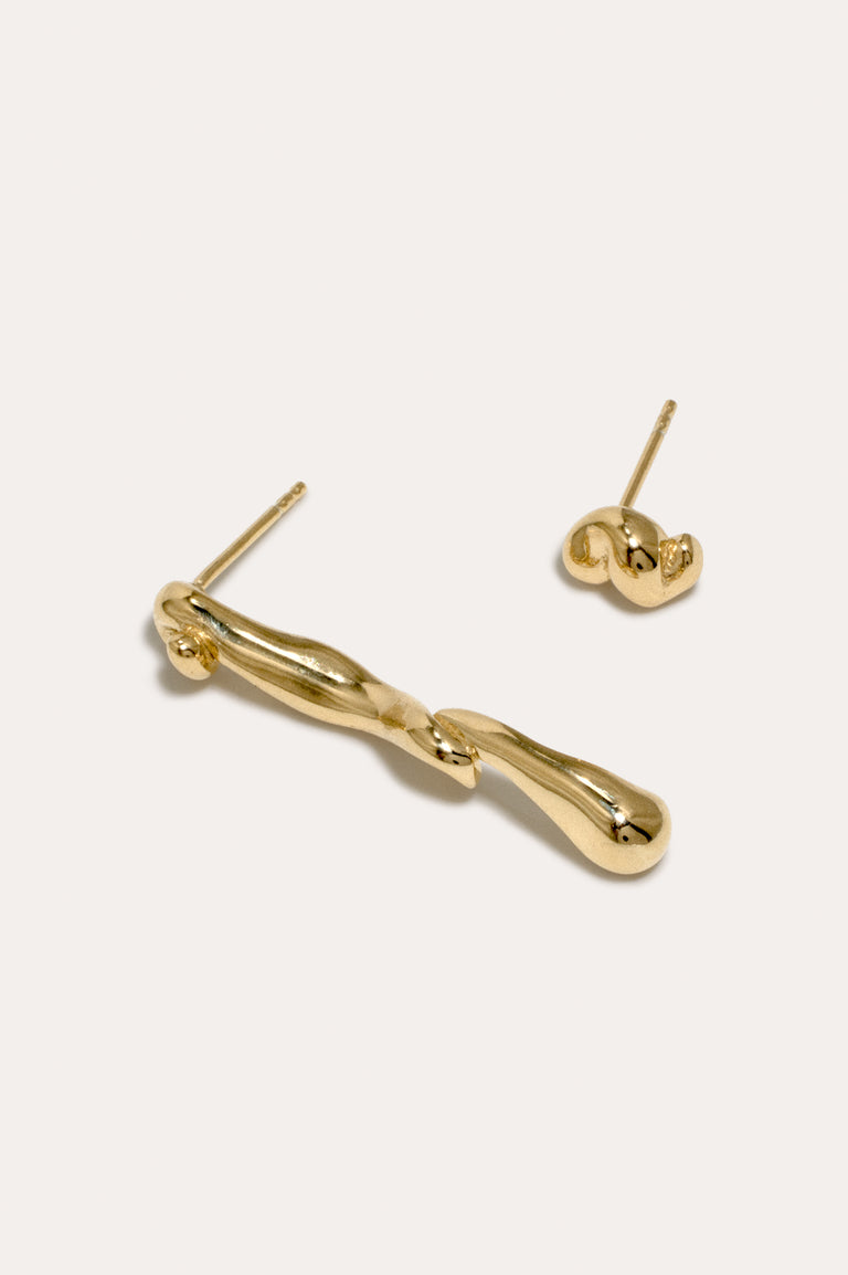 Runny Yolk - Gold Vermeil Earrings