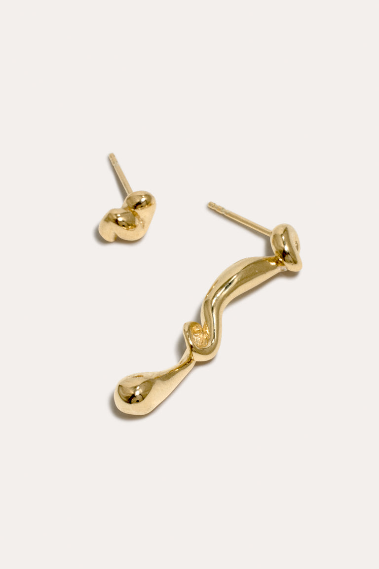 Trèfle - Boucles d'oreilles en vermeil