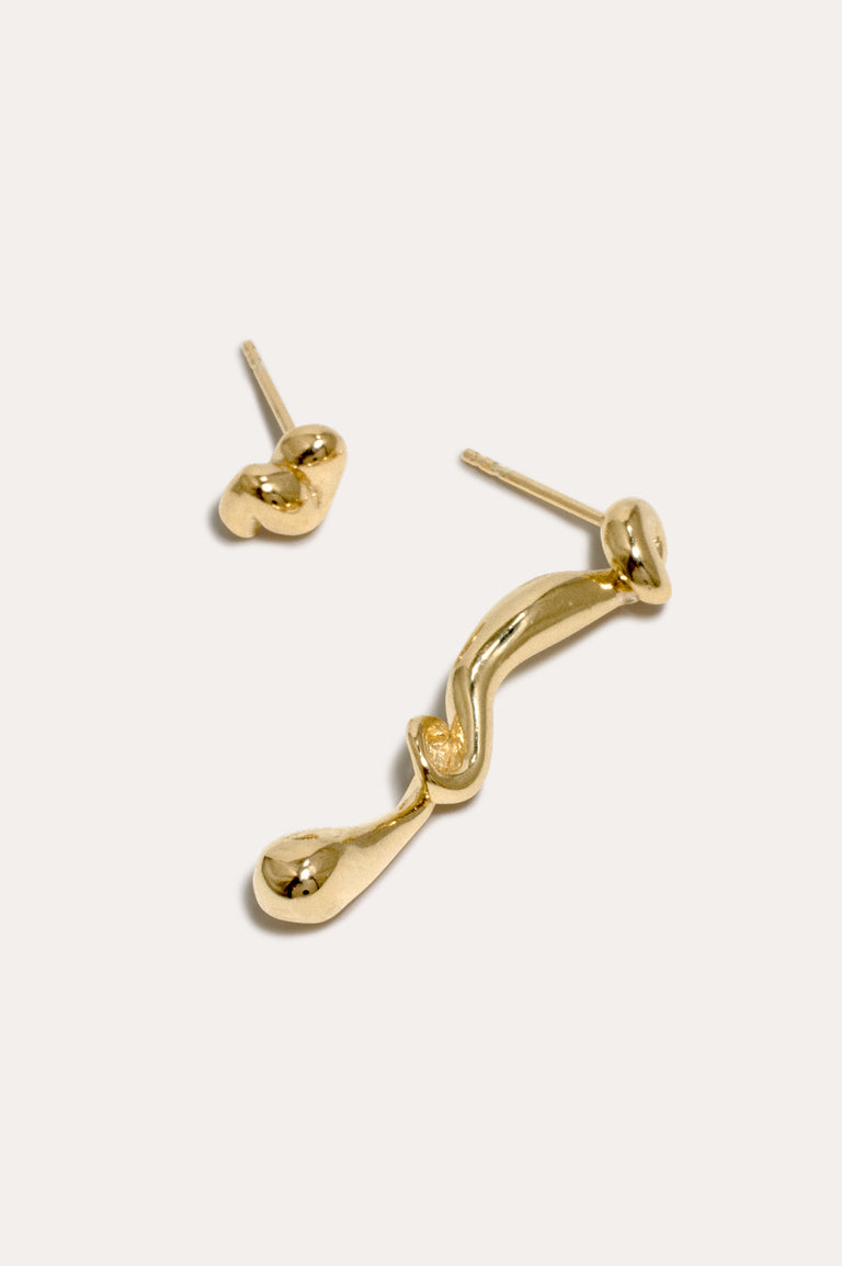 Runny Yolk - Gold Vermeil Earrings